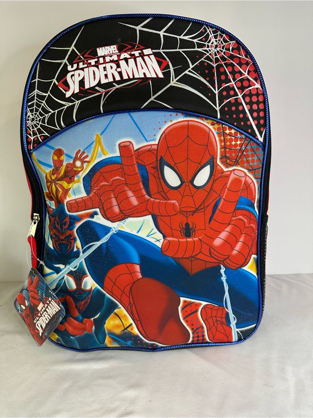 Marvel Spider-Man Action 16” Backpack - Red, Blue & Black